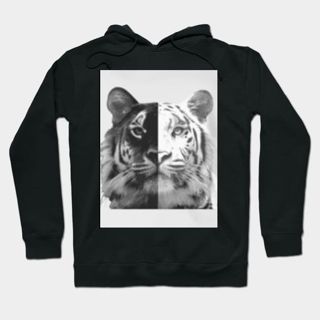 Black or White Side Hoodie by Wear A Tee Shirt 